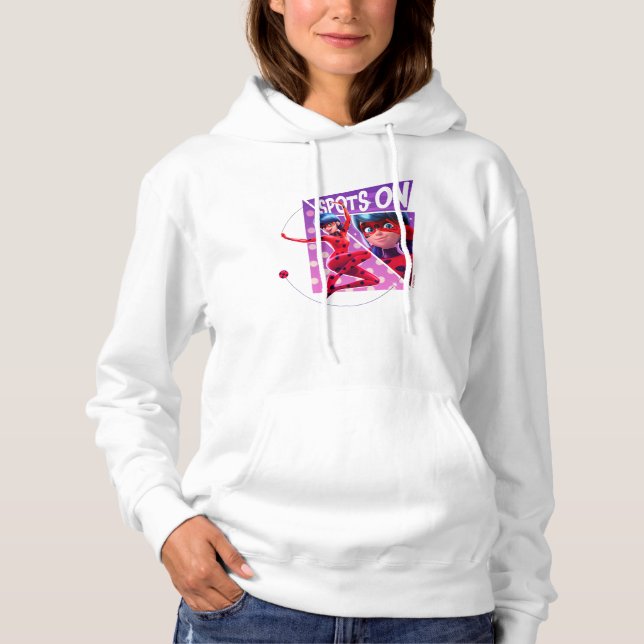 Maikäfer | Felder auf Lila Grafik Hoodie (Vorderseite)