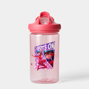 Maikäfer   Felder auf Lila Grafik Trinkflasche