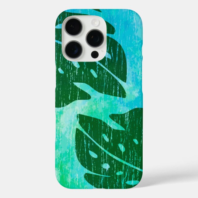 Maikai Hawaiian Monstera Leaf Krawatte-Dye Blend G Case-Mate iPhone Hülle (Rückseite)