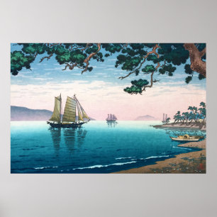 Maiko Beach von Tsuchiya Koitsu Poster