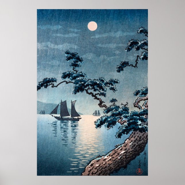 Maiko Beach von Tsuchiya Koitsu Poster (Vorne)