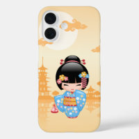 Maiko Kokeshi Doll Niedlich Japanisch Geisha Yello