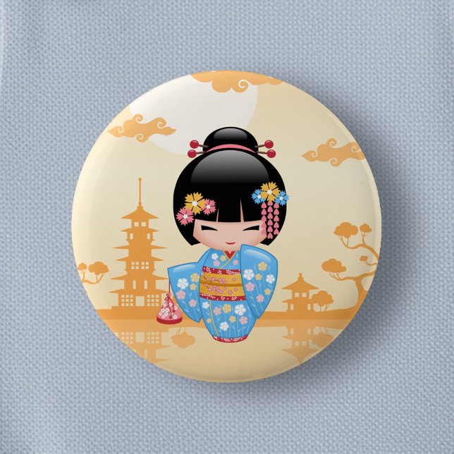 Maiko Kokeshi Doll - Niedliches japanisches Geisha Button (Von Creator hochgeladen)