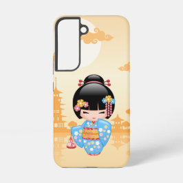 Maiko Kokeshi Doll - Niedliches japanisches Geisha Samsung Galaxy Hülle
