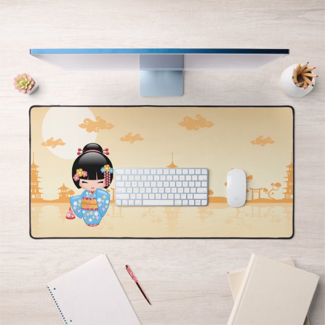 Maiko Kokeshi Doll - Niedliches japanisches Geisha Schreibtischunterlage (Büro 1)