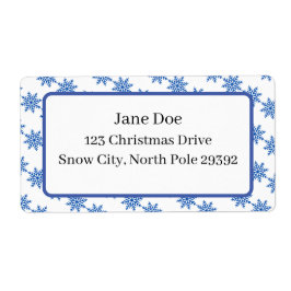 Mail-Adresse Blau/Weiß Wintersaison Snowflake