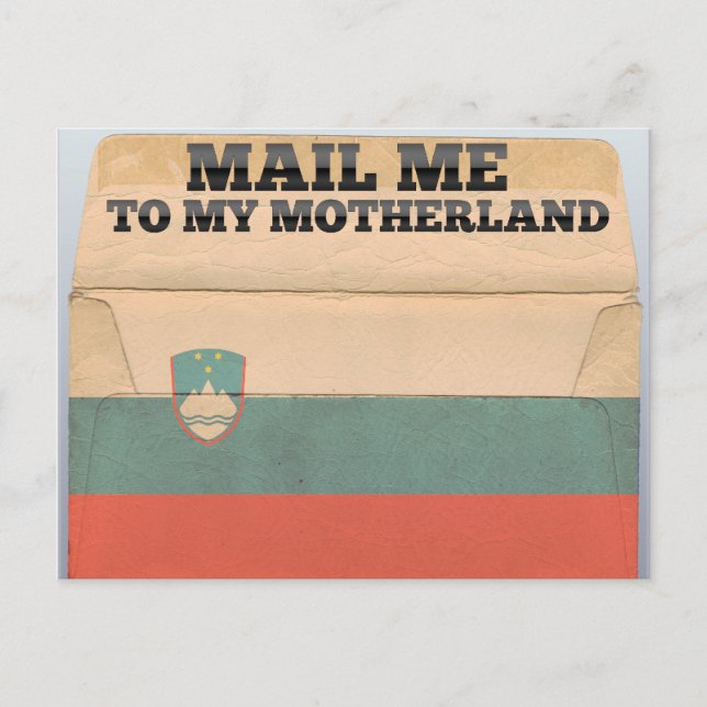 Mail an Slowenien Postkarte (Vorderseite)