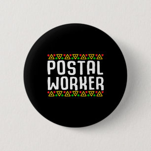 Mail Carrier African American Black History Monat Button