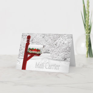 Mail Carrier / Postal Worker Christmas Feiertagskarte
