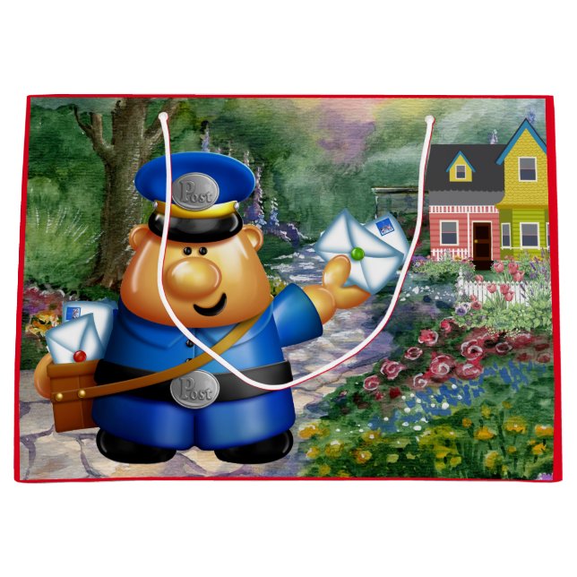 Mail Carrier Postman Tasche - siehe Zurück Große Geschenktüte (Vorderseite)