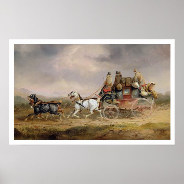 Mail Coaches on Road: The Louth-London Royal M Poster (Vorne)