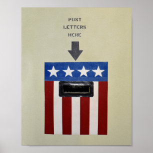 Mail Drop auf der USS Battleship Alabama" Poster