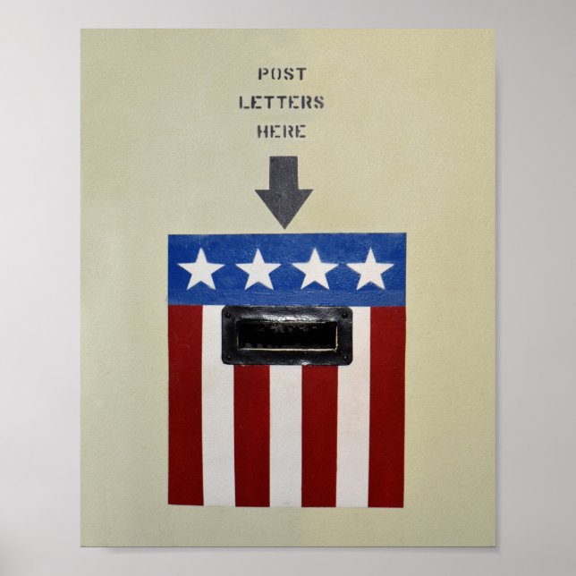 Mail Drop auf der USS Battleship Alabama" Poster (Vorne)