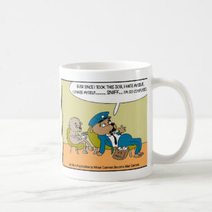 Mail Hund in Therapy Funny Offbeat Cartoon Geschen Kaffeetasse