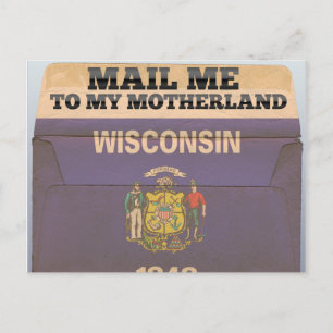 Mail mich an Wisconsin Postkarte
