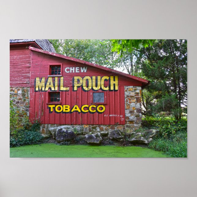 Mail Pouch Tobacco Barn, Red Oak II, Missouri Poster (Vorne)