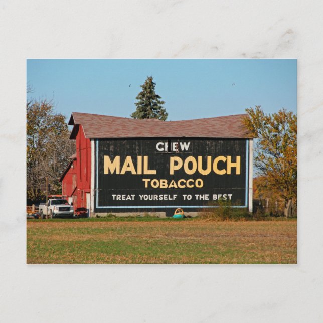 Mail Pouch Tobacco Postkarte (Vorderseite)
