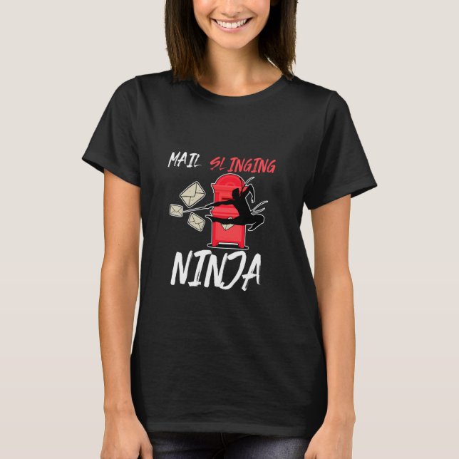 Mail Slinging Ninja T-Shirt (Vorderseite)