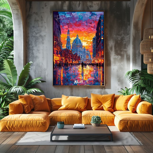 Mailand City Skyline Poster - Ikonische italienisc (Von Creator hochgeladen)