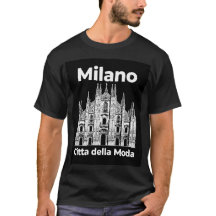 Mailand Duomo - Citta della Moda - Schwarzes T-Shi