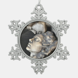 Mailand Friedhof Statue Schneeflocken Zinn-Ornament