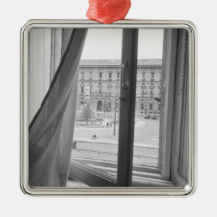 Mailand Italien, Blick aus dem Fenster der Scala Ornament Aus Metall