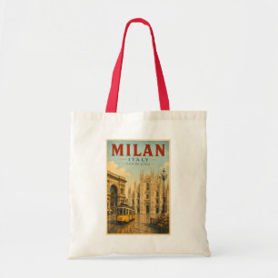 Mailand Italien Dom Illustration Reise Kunst Tragetasche