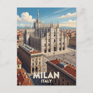 Mailand Italien Dom Reise Kunst 🏛️ Postkarte