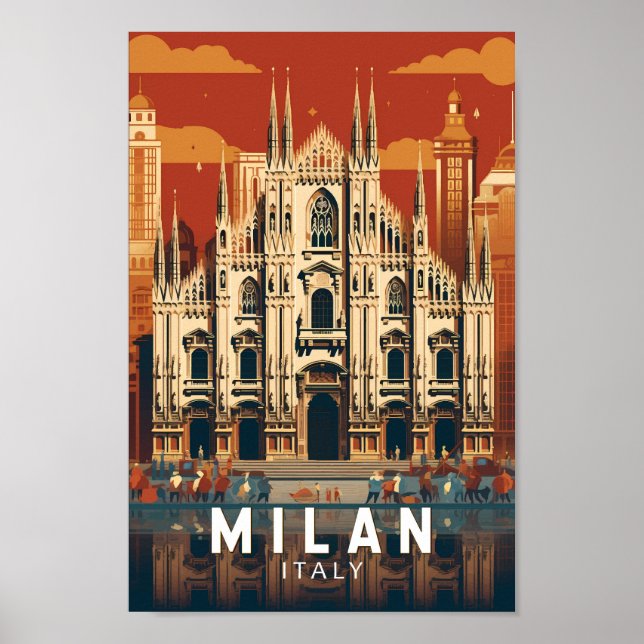 Mailand Italien Duomo di Milano Kunst, Dichtung un Poster (Vorne)