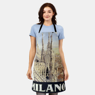 Mailand Italien Gotische Kathedrale Duomo Vintage  Schürze