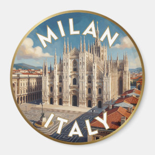 Mailand Italien Historische Stadt Szene ☀️ Magnet