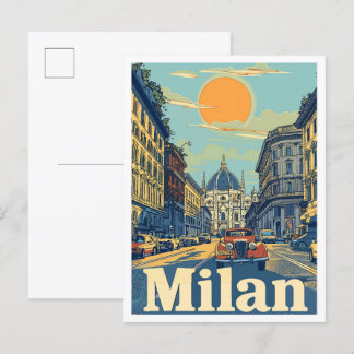 Mailand Italien Kunst, Dichtung und Musik Postkarte