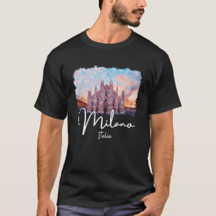 Mailand Italien Malerei Souvenir 1 T-Shirt