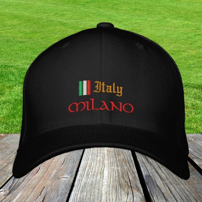 Mailand & Italien Mode / Patrioten der italienisch Bestickte Baseballkappe (Von Creator hochgeladen)