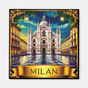 🧲 Mailand Italien Reise Souvenir Andenken Magnet