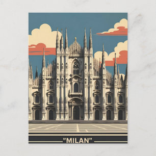 Mailand Italien Reisen Kunst - Dom Kathedrale Feiertagspostkarte