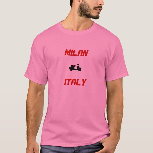 Mailand, Italien Scooter T-Shirt (Vorderseite)