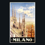 Mailand Italien Vintage Travel Poster<br><div class="desc">Mailand,  Italien Vintage Travel Poster</div>