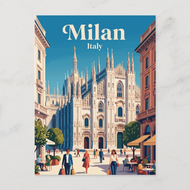 Mailand, Lombardei, Italien Postkarte (Vorderseite)