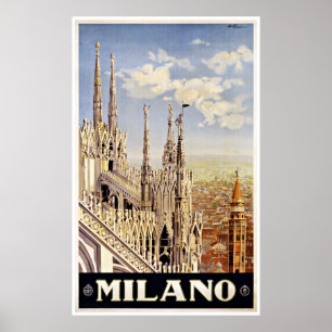 Mailand Mailand Italien - Vintage Reise-Plakate Poster