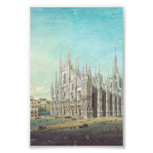 Mailand Piazza del Duomo 1850er Jahre von Carlo Bo Fotodruck