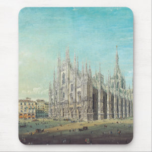 Mailand Piazza del Duomo 1850er Jahre von Carlo Bo Mousepad