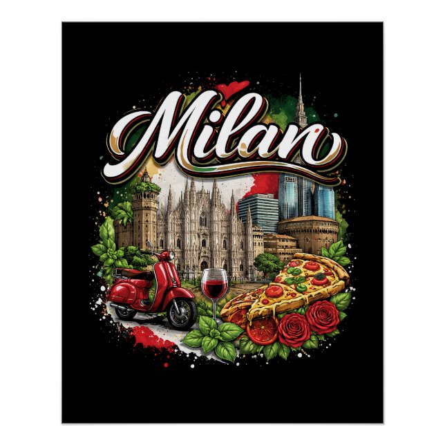 Mailand Poster (Vorderseite)