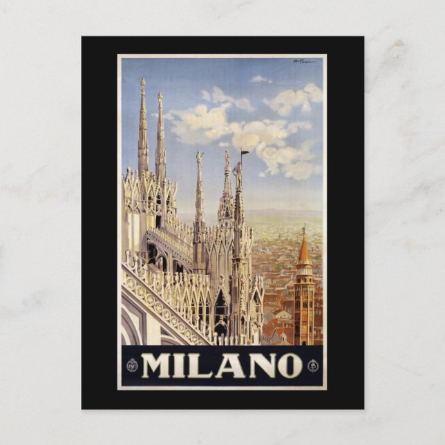 Mailand Postkarte (Vorderseite)