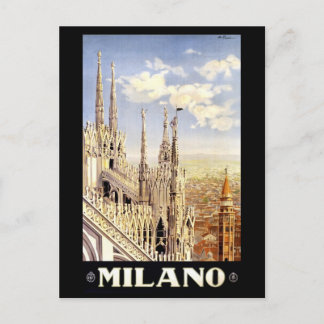 Mailand Vintage Reise Postkarte