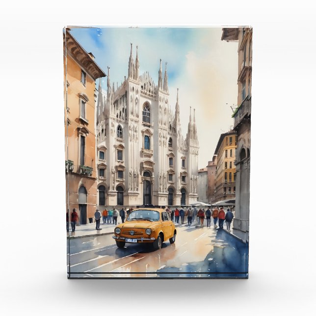 Mailänder Aquarellkunst Fotoblock (Vorderseite)