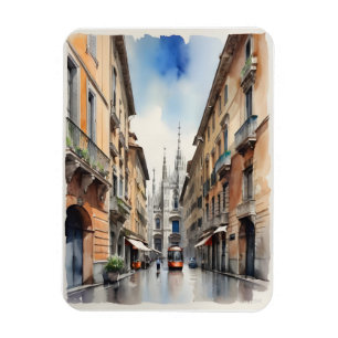 Mailänder Aquarellkunst Magnet