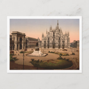 Mailänder Dom und Piazza, Lombardei, Italien Postkarte