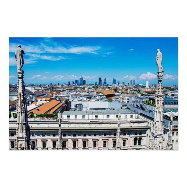 Mailänder Skyline Poster (Vorderseite)