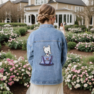Mailbag Westie KiniArt Jeansjacke